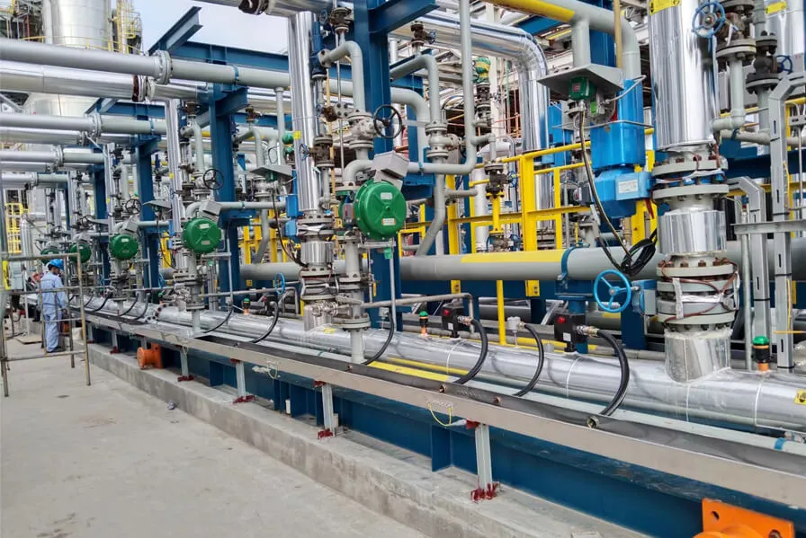 Soda caustica 300,000 T/Y, progetto Pvc 400,000 T/Y unità pubbliche e ausiliarie di Huayi Qinzhou materiale avanzato integrato chimico Base di Guangxi Huayi Chlor-alcali Chemical Co., Ltd.