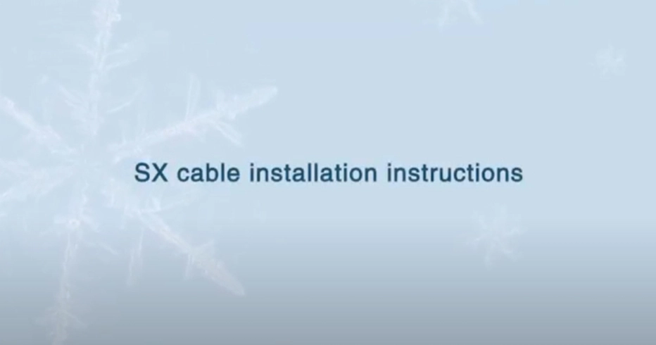 Istruzioni per l'installazione del cavo SX