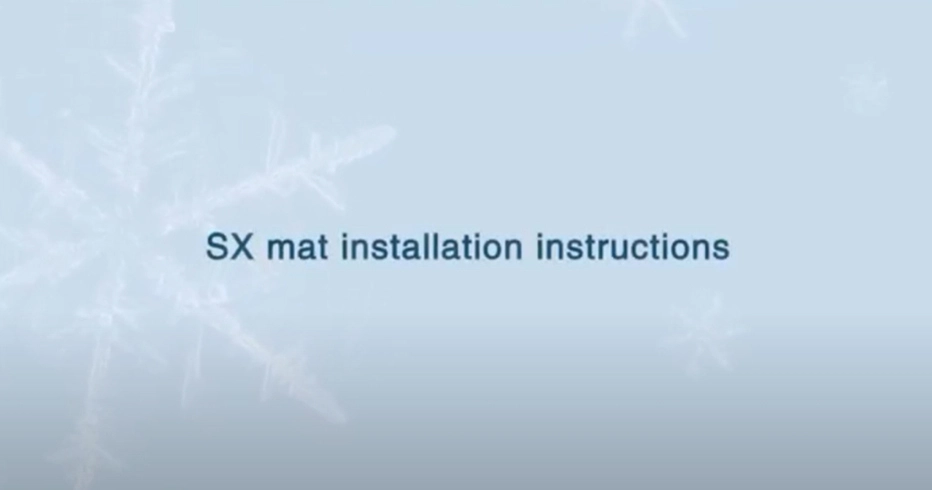 Istruzioni per l'installazione del tappetino SX